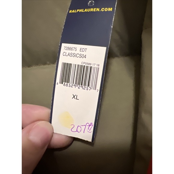 Polo Ralph Lauren Down Blend Puffer Vest Orange Men's XL Hooded, Detachable - Picture 9 of 16